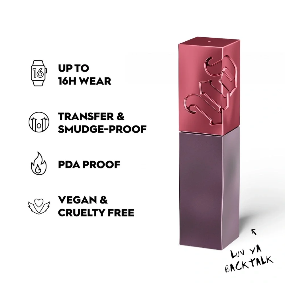 Urban Decay Vice Lip Bond Glossy Liquid Lipstick “Give Em Backtalk”